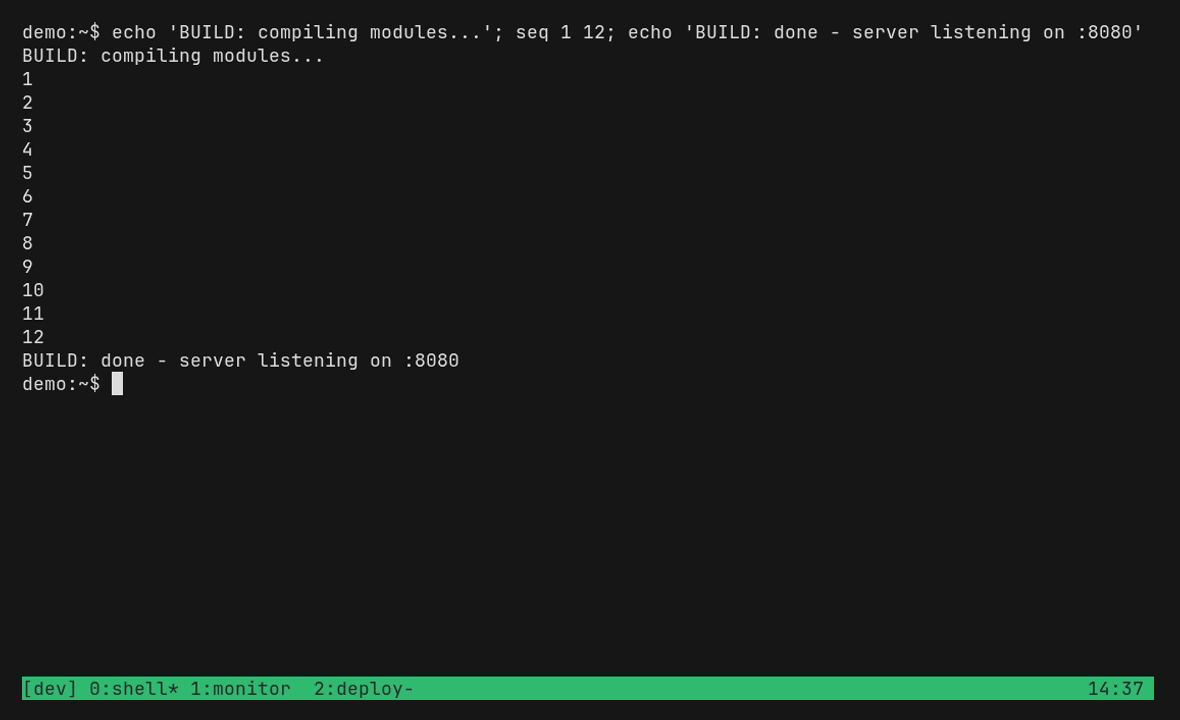lazy-tmux: save sessions, kill the tmux server, then restore from the TUI picker